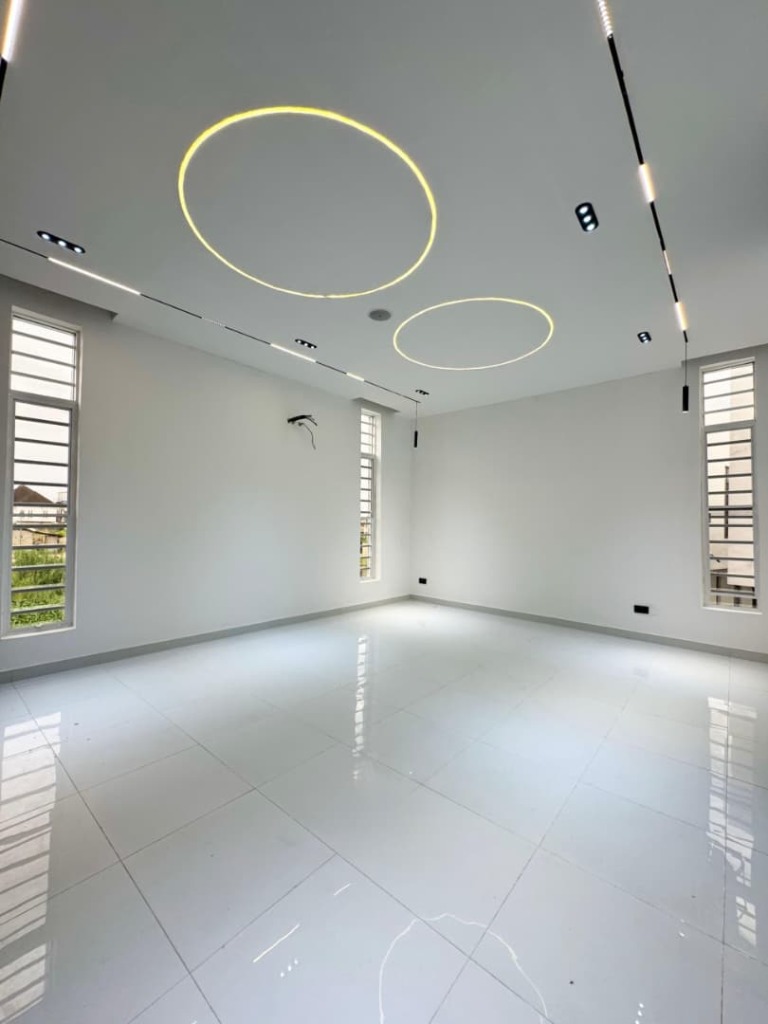 Chevron Smart Living Hall with Halo Lighting